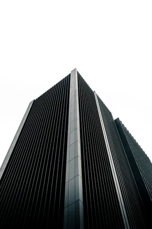 Minimalist Futuristic City Building Wallpaper