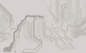 Minimalist Gray Circuit Board Wallpaper