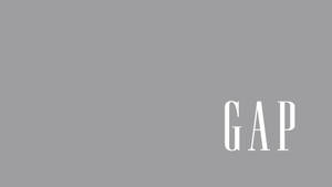 Minimalist Grey Gap Logo Wallpaper