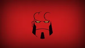Minimalist Hellboy Artwork Wallpaper