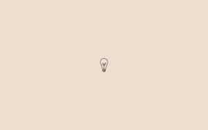 Minimalist Lightbulb Idea Concept Wallpaper