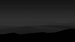 Minimalist Mountains Background Black Wallpaper