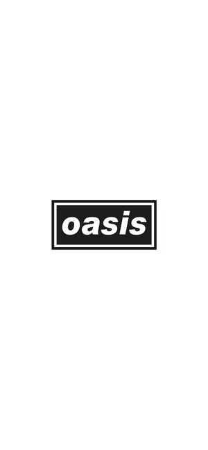 Minimalist Oasis Band Logo Wallpaper