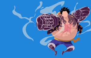 Minimalist One Piece Luffy Gear 4 Wallpaper