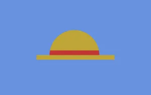 Minimalist One Piece Luffy's Straw Hat Wallpaper