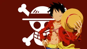 Minimalist One Piece Monkey D' Luffy Wallpaper
