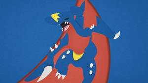 Minimalist Pokémon Garchomp Wallpaper