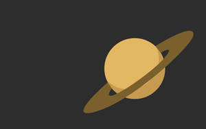 Minimalist Saturn 4k Wallpaper