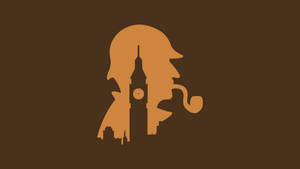 Minimalist Sherlock Holmes Vector Art Wallpaper