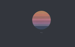 Minimalist Sun Art In Pastel Colors Wallpaper