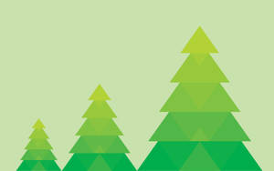 Minimalist Tablet Christmas Tree Wallpaper