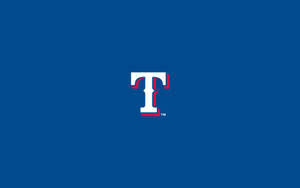Minimalist Texas Rangers 't' Logo Wallpaper