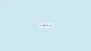 Minimalistic Desktop Setup With A Hint Of Blue. Wallpaper