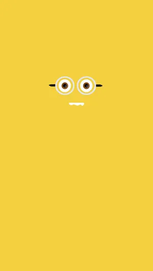 Minion Face Minimalist Iphone Wallpaper