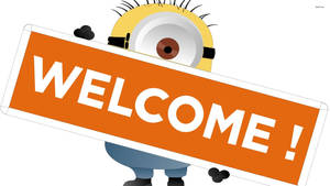 Minion Welcome Signage Wallpaper