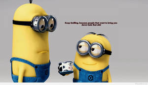 Minions Chatting Funny Cartoon Wallpaper