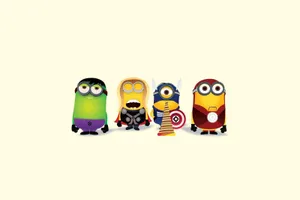 Minions Marvel Avengers Wallpaper
