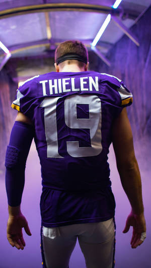 Minnesota Vikings Thielen Mobile Wallpaper