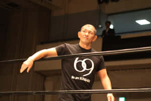 Minoru Suzuki Wrestling Ring Presence Wallpaper