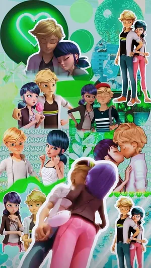 Miraculous Adventure Of Marinette And Adrien Wallpaper