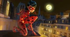 Miraculous Ladybug Night Surveillance Wallpaper