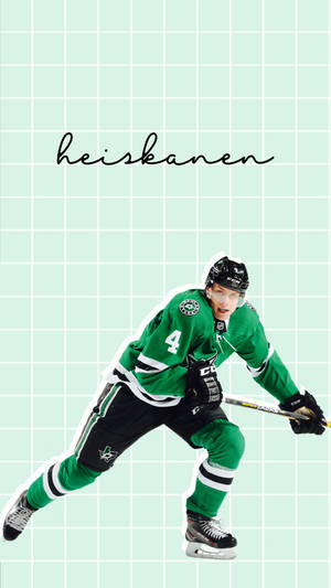 Miro Heiskanen Green Tiled Art Wallpaper