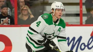 Miro Heiskanen White And Green Jersey Wallpaper