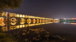 Mirrored Si O Se Pol Bridge Isfahan Wallpaper