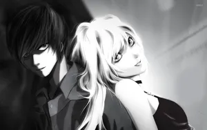 Misa Amane And Light Yagami Wallpaper