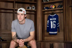Mitchell Marner In Locker Room Wallpaper