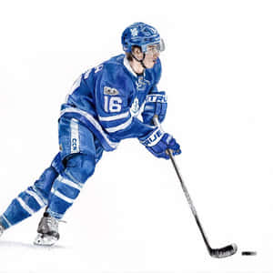 Mitchell Marner Mixed Media Painting Wallpaper