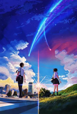 Mitsuha And Taki Cool Anime Wallpaper