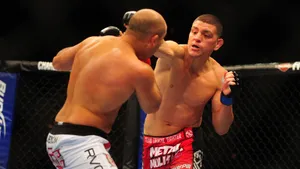 Mixed Martial Artist Nick Diaz Striking Wallpaper