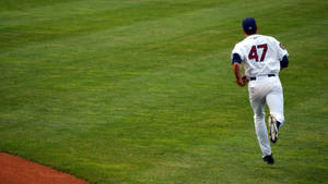 Mlb Baseball Player At Field Wallpaper