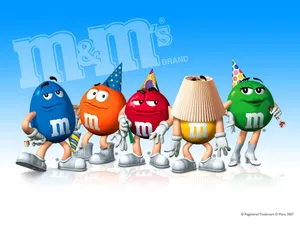 Mms Wearing Party Hats Wallpaper