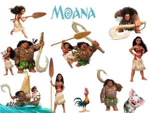 Moana Sailing On The Open Seas. Wallpaper