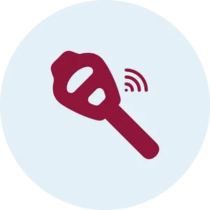 Modern Car Key With Wi-fi Symbol Wallpaper