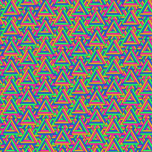 Modern Geometric Triangles Fractal Art Wallpaper
