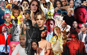 Modern Rap Artists Collage Wallpaper