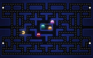 Modern Version Of Pac Man Detailed Graphics Wallpaper