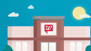 Modern Walgreens Store Facade - An Artistic Impression Wallpaper