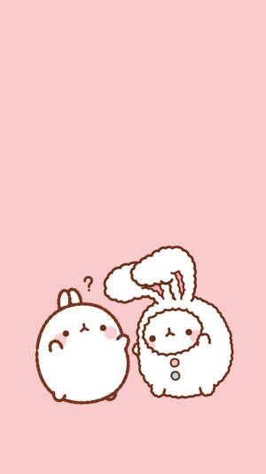 Molang And Friend On Kawaii Ipad Wallpaper