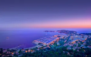 Monaco Blues And Oranges Wallpaper