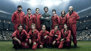 Money Heist Football Stadium Wallpaper