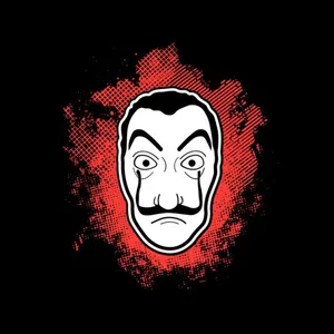 Money Heist Mask Art Wallpaper