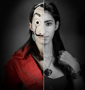 Money Heist Nairobi Half Portrait Wallpaper