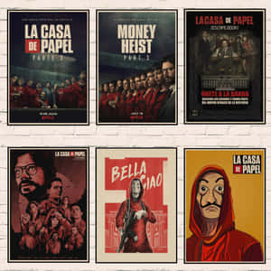 Money Heist Poster Cards Wallpaper