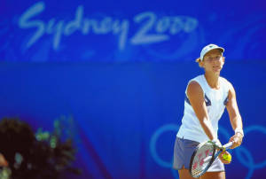 Monica Seles At 2000 Summer Olympics Wallpaper