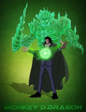 Monkey D Dragon Green Monster Wallpaper