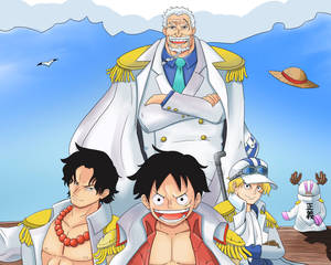 Monkey D Garp, The Hero Of The Marines Wallpaper